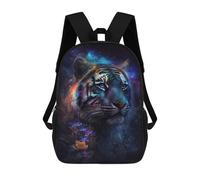 sinyumoney Mochila Escolar Infantil Impresa En 3D Galactic Tiger Portrait -1 17inch Para Niños, Mochila De Viaje De Alta Capacidad, Mochila Escolar De Moda Para Niños