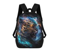 sinyumoney Mochila Escolar Infantil Impresa En 3D Galactic Tiger Portrait -3 Mochila Mochilas Deportivas Para Niños Y Niñas Mochila De Moda 17inch