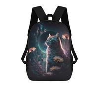 sinyumoney Mochila Escolar Infantil Impresa En 3D Galactic Whiskered Guardian Mochila Mochilas Deportivas Para Niños Y Niñas Mochila De Moda 17inch