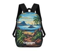 sinyumoney Mochila Escolar Infantil Impresa En 3D Galapagos National Park Ecuador Illustration Mochila Mochilas Deportivas Para Niños Y Niñas Mochila De Moda 17inch