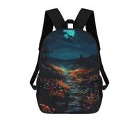 sinyumoney Mochila Escolar Infantil Impresa En 3D Galaxy Park Para Niños, Mochila De Viaje De Alta Capacidad, Mochila Informal Para Niños 17inch