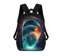 sinyumoney Mochila Escolar Infantil Impresa En 3D Gateway to The Cosmic Behemoth Mochilas Para Libros Mochilas De Viaje Informales Mochila De Gran Capacidad Para Niños 17inch