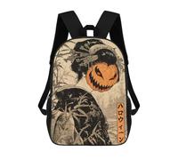 sinyumoney Mochila Escolar Infantil Impresa En 3D Geisha Pumpkin Mask Halloween Mochila Escolar Infantil Mochilas De Viaje Mochilas De Moda Mochilas De Gran Capacidad 17inch