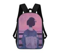sinyumoney Mochila Escolar Infantil Impresa En 3D Geisha Retro Mochila Mochilas Deportivas Para Niños Y Niñas Mochila De Moda 17inch