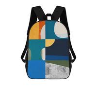 sinyumoney Mochila Escolar Infantil Impresa En 3D Geometric Art 8 Mochilas Para Libros Mochilas De Viaje Informales Mochila De Gran Capacidad Para Niños 17inch