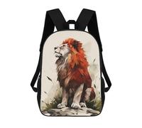 sinyumoney Mochila Escolar Infantil Impresa En 3D Geometric Lion Mochila Mochilas Deportivas Para Niños Y Niñas Mochila De Moda 17inch