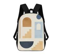 sinyumoney Mochila Escolar Infantil Impresa En 3D Geometric Shapes 13 Mochilas De Moda Informales Mochilas Infantiles Mochila Informal Para Exteriores Bolsas De Viaje Bonitas 17inch