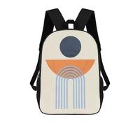 sinyumoney Mochila Escolar Infantil Impresa En 3D Geometric Shapes E Mochilas Para Libros Mochilas De Viaje Informales Mochila De Gran Capacidad Para Niños 17inch