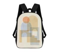 sinyumoney Mochila Escolar Infantil Impresa En 3D Geometric Shapes S Mochila Mochilas Deportivas Para Niños Y Niñas Mochila De Moda 17inch