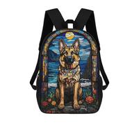 sinyumoney Mochila Escolar Infantil Impresa En 3D German Shepherd Mochila Mochilas Deportivas Para Niños Y Niñas Mochila De Moda 17inch