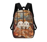 sinyumoney Mochila Escolar Infantil Impresa En 3D Ghost Couple Cozy Autumn Mochilas De Moda Informales Mochilas Infantiles Mochila Informal Para Exteriores Bolsas De Viaje Bonitas 17inch