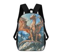 sinyumoney Mochila Escolar Infantil Impresa En 3D Giant Dragon Sketch Mochila Mochilas Deportivas Para Niños Y Niñas Mochila De Moda 17inch