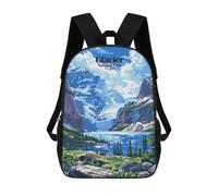 sinyumoney Mochila Escolar Infantil Impresa En 3D Glacier National Park USA Landscape Art Mochila Escolar Infantil Mochilas De Viaje Mochilas De Moda Mochilas De Gran Capacidad 17inch