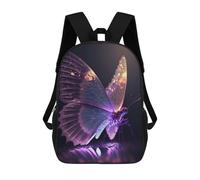 sinyumoney Mochila Escolar Infantil Impresa En 3D Glowing Butterfly Artwork-14 Mochila Mochilas Deportivas Para Niños Y Niñas Mochila De Moda 17inch