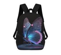 sinyumoney Mochila Escolar Infantil Impresa En 3D Glowing Butterfly Artwork-6 Mochilas Para Libros Mochilas De Viaje Informales Mochila De Gran Capacidad Para Niños 17inch