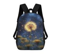sinyumoney Mochila Escolar Infantil Impresa En 3D Glowing Dandelion Magic-1 17inch Para Niños, Mochila De Viaje De Alta Capacidad, Mochila Escolar De Moda Para Niños