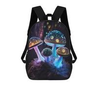 sinyumoney Mochila Escolar Infantil Impresa En 3D Glowing Fantasy Mushrooms-1 Mochilas De Moda Informales Mochilas Infantiles Mochila Informal Para Exteriores Bolsas De Viaje Bonitas 17inch