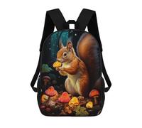 sinyumoney Mochila Escolar Infantil Impresa En 3D Glowing Forest Squirrel Mochilas De Viaje De Alta Capacidad Para Niños Mochilas De Libros De Moda Mochila Escolar Infantil 17inch