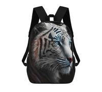 sinyumoney Mochila Escolar Infantil Impresa En 3D Glowing White Tiger Portrait Mochilas De Moda Informales Mochilas Infantiles Mochila Informal Para Exteriores Bolsas De Viaje Bonitas 17inch