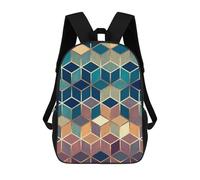 sinyumoney Mochila Escolar Infantil Impresa En 3D Golden And Colorful C Mochila Mochilas Deportivas Para Niños Y Niñas Mochila De Moda 17inch