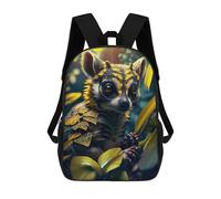 sinyumoney Mochila Escolar Infantil Impresa En 3D Golden Lemur in Tropical Forest Mochilas Para Libros Mochilas De Viaje Informales Mochila De Gran Capacidad Para Niños 17inch