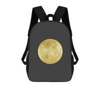 sinyumoney Mochila Escolar Infantil Impresa En 3D Golden Moon Mochila Escolar Infantil Mochilas De Viaje Mochilas De Moda Mochilas De Gran Capacidad 17inch