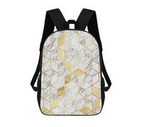 sinyumoney Mochila Escolar Infantil Impresa En 3D Golden Mosaic II Para Niños, Mochila De Viaje De Alta Capacidad, Mochila Informal Para Niños 17inch
