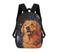 sinyumoney Mochila Escolar Infantil Impresa En 3D Golden Retriever Art Mochila Escolar Infantil Mochilas De Viaje Mochilas De Moda Mochilas De Gran Capacidad 17inch