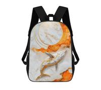 sinyumoney Mochila Escolar Infantil Impresa En 3D Golden Whale Mochila Mochilas Deportivas Para Niños Y Niñas Mochila De Moda 17inch