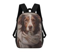 sinyumoney Mochila Escolar Infantil Impresa En 3D Good Boy in A Scarf Mochila Mochilas Deportivas Para Niños Y Niñas Mochila De Moda 17inch
