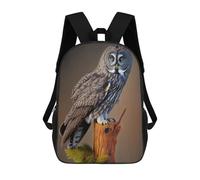 sinyumoney Mochila Escolar Infantil Impresa En 3D Great Gray Owl Mochilas Para Libros Mochilas De Viaje Informales Mochila De Gran Capacidad Para Niños 17inch