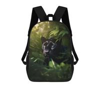 sinyumoney Mochila Escolar Infantil Impresa En 3D Green Jungle Black Panther Mochilas Para Libros Mochilas De Viaje Informales Mochila De Gran Capacidad Para Niños 17inch