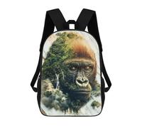 sinyumoney Mochila Escolar Infantil Impresa En 3D Guardian of The Jungle Mochilas Para Libros Mochilas De Viaje Informales Mochila De Gran Capacidad Para Niños 17inch