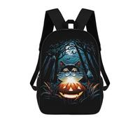 sinyumoney Mochila Escolar Infantil Impresa En 3D Halloween Mystery Mochilas Para Libros Mochilas De Viaje Informales Mochila De Gran Capacidad Para Niños 17inch