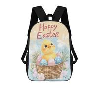 sinyumoney Mochila Escolar Infantil Impresa En 3D Happy Easter Mochilas Para Libros Mochilas De Viaje Informales Mochila De Gran Capacidad Para Niños 17inch