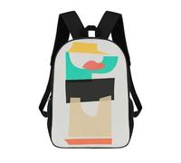 sinyumoney Mochila Escolar Infantil Impresa En 3D Harmonious Collage 4 Mochila Mochilas Deportivas Para Niños Y Niñas Mochila De Moda 17inch
