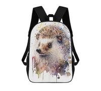 sinyumoney Mochila Escolar Infantil Impresa En 3D Hedgehog Hues Watercolor Mochila Mochilas Deportivas Para Niños Y Niñas Mochila De Moda 17inch