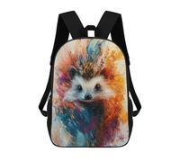 sinyumoney Mochila Escolar Infantil Impresa En 3D Hedgehog Painting Mochila Escolar Infantil Mochilas De Viaje Mochilas De Moda Mochilas De Gran Capacidad 17inch