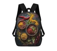 sinyumoney Mochila Escolar Infantil Impresa En 3D Herbs And Spices Mochila Mochilas Deportivas Para Niños Y Niñas Mochila De Moda 17inch