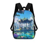 sinyumoney Mochila Escolar Infantil Impresa En 3D Hidden Shrine Mochilas De Viaje De Alta Capacidad Para Niños Mochilas De Libros De Moda Mochila Escolar Infantil 17inch