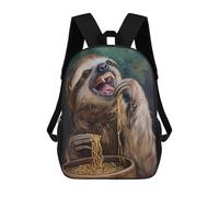 sinyumoney Mochila Escolar Infantil Impresa En 3D Hilarious Sloth Eating Mochilas De Moda Informales Mochilas Infantiles Mochila Informal Para Exteriores Bolsas De Viaje Bonitas 17inch