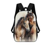 sinyumoney Mochila Escolar Infantil Impresa En 3D Horse Cuddle Mochila Mochilas Deportivas Para Niños Y Niñas Mochila De Moda 17inch