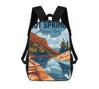 sinyumoney Mochila Escolar Infantil Impresa En 3D Hot Springs National Park Mochilas De Moda Informales Mochilas Infantiles Mochila Informal Para Exteriores Bolsas De Viaje Bonitas 17inch