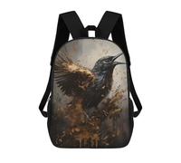 sinyumoney Mochila Escolar Infantil Impresa En 3D Hummingbird Enchanted Isle Para Niños, Mochila De Viaje De Alta Capacidad, Mochila Informal Para Niños 17inch