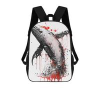 sinyumoney Mochila Escolar Infantil Impresa En 3D Humpback Whale Painting Mochila Mochilas Deportivas Para Niños Y Niñas Mochila De Moda 17inch