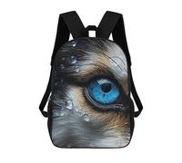 sinyumoney Mochila Escolar Infantil Impresa En 3D Husky Eye Close Up Mochila Mochilas Deportivas Para Niños Y Niñas Mochila De Moda 17inch