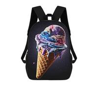 sinyumoney Mochila Escolar Infantil Impresa En 3D Ice Cream Cosmic Galaxy Mochila Mochilas Deportivas Para Niños Y Niñas Mochila De Moda 17inch