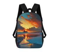sinyumoney Mochila Escolar Infantil Impresa En 3D Iceland Lake And Mountains Mochila De Viaje De Alta Capacidad Para Libros Mochilas De Moda Para Niños Mochila Escolar Informal 17inch