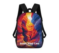 sinyumoney Mochila Escolar Infantil Impresa En 3D Inside Wind Cave National Park Art Mochilas Para Libros Mochilas De Viaje Informales Mochila De Gran Capacidad Para Niños 17inch