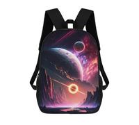 sinyumoney Mochila Escolar Infantil Impresa En 3D Interstellar Black Hole Mochila Mochilas Deportivas Para Niños Y Niñas Mochila De Moda 17inch